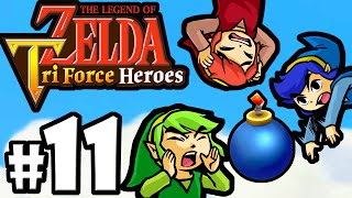 The Legend of Zelda Triforce Heroes PART 11 Gameplay Walkthrough Online CoOp BOSS Moldorm 3DS [upl. by Narhem]