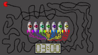 3 Minute Timer Colour Nuclear Bomb 💣  Raibow Nuclear Bomb [upl. by Yelahs]