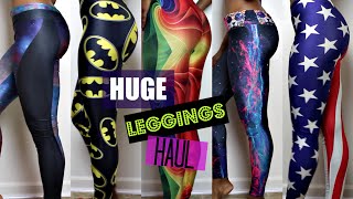 HUGE Affordable Leggings Haul  workout leggings Leggies [upl. by Airuam164]