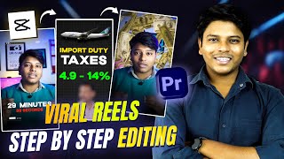 Viral Reels Editing  Step by Step Editing Tutorial  Premiere Pro Editing tutorial [upl. by Inavoig725]