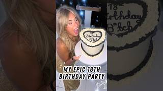 My Epic 18th Birthday Party 🪩🎂 vlog birthday party shorts [upl. by Htabmas]