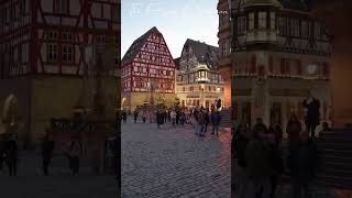 Rothenburg Ob Der Tauber A Christmas Fairytale Village In Germany Full video on my channel shorts [upl. by Jemena160]