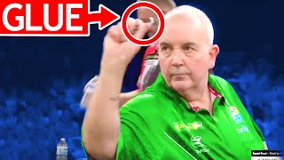 SHOCKING Dart Player Phil Taylor CHEATING During PDC Match You Wont Believe It [upl. by Yoj116]