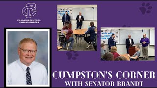 Cumpstons Corner with Senator Brandt [upl. by Enrak]