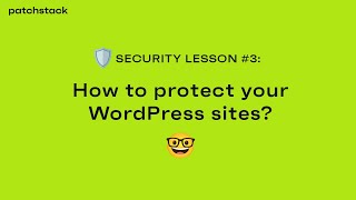 WordPress security lesson 4  How can you protect your websites [upl. by Acisseg]