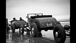 VHRA Pendine Sands Hot Rod Races July 1st 2018  Driving On The Beach Rockabilly amp Speed [upl. by Cheston]