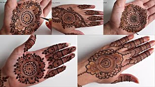 Top 5 Mandala Henna Designs in 5 minutes  Simple Easy Mehendi designs 2019 [upl. by Eiramyllek]