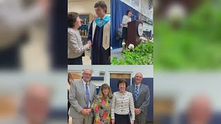 Sen Collins keynote speaker at Presque Isle High School graduation ceremony [upl. by Aidnis305]