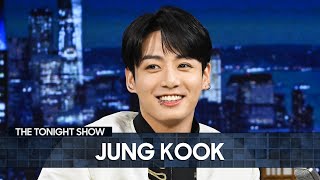 BTS Jung Kook Talks New Single Going Platinum and Teaches Jimmy His quotStanding Next to Youquot Dance [upl. by Larred]