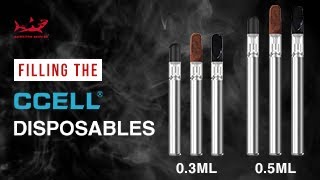 How to Fill the CCELL Glass Disposable Vaporizer Pen [upl. by Tabbi152]