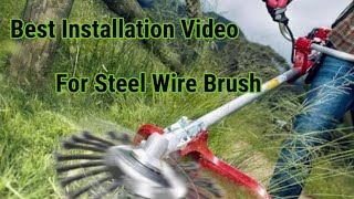 How to Replace Your Trimmer Head with a Steel Brush Attachment EASY [upl. by Schmitz74]