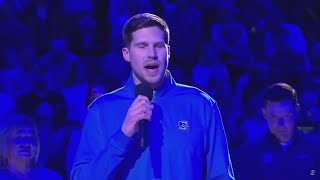 WATCH Spurs Doug McDermott Creighton basketball jersey is retired [upl. by Oran]