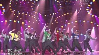 DBSK  Balloons Music Bank 061210 Super Mario Hangul Romanization Eng Sub [upl. by Bernat]