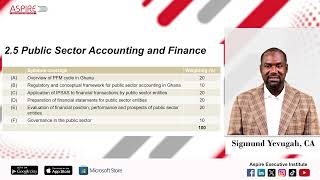 Sigmund  speaks about the changes to PAPER 25 PUBLIC SECTOR ACCOUNTING amp FINANCE [upl. by Anatnom]