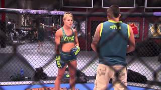 The Ultimate Fighter Felice Herrig Quarterfinals Practice Highlights [upl. by Nylanaj]