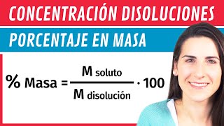 Concentración Porcentaje en MASA ⚗️ Disoluciones [upl. by Jarietta]