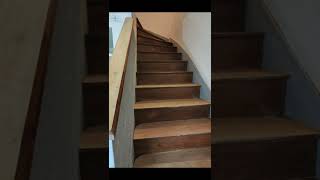 rénovation dun escalier ponçage et vitrification Plastor v33 parquet woodworking satisfying [upl. by Gearhart]