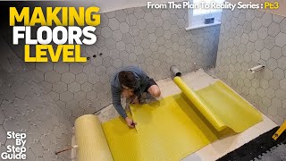 How To Professionally Level Uneven Floors  For Beginners [upl. by Knute]