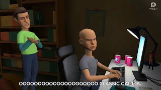 plotagon laziness classic Caillou goes computer Gets Grounded episode [upl. by Karmen]