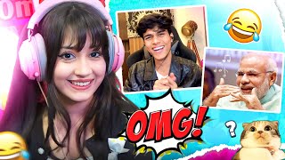 Modi ji☝🏻saval puchu🤣 OMEGLE amp MEME REACTION  WATCH TILL END [upl. by Orly7]