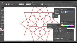 Cours Illustrator  Dessin dun motif circulaire symétrique simple [upl. by Lonne]