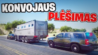 KONVOJAUS PLĖŠIMAS ∣ GTA Roleplay Lietuviškai [upl. by Zerimar276]