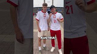 KIBICE TYPUJĄ WYNIK⚽️🔥 polska austria euro piłkanożna shorts [upl. by Naejeillib474]