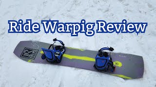 Ride Warpig Snowboard Review [upl. by Ybanrab]