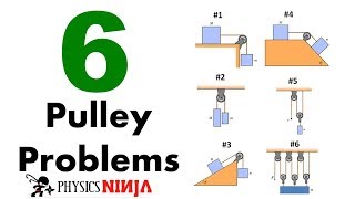 6 Pulley Problems [upl. by Jezabelle]