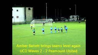 UCD Waves v Peamount United  Womens National League Highlights [upl. by Erdnaet]