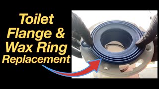 How to Repair or Replace a Toilet Flange amp Wax Ring Replacement [upl. by Nettle334]