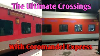 Ultimate Crossings with 12842 Coromandel Express [upl. by Delia]