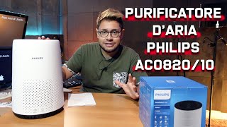 Purificatore daria per casa e studio Philips AC0820AC083010  Unboxing e Recensione [upl. by Omer]