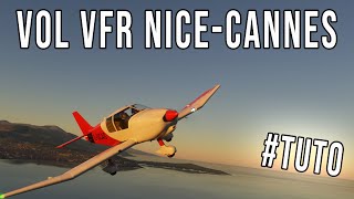 Vol FS 2020  Nice  Cannes Tuto VFR FR [upl. by Morril193]