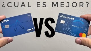 BBVA Azul VS Citibanamex Simplicity Duelo de Tarjetas [upl. by Eliath]