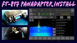 YAESU FT817 PANADAPTER Installation 817Companion [upl. by Naus567]