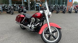 HarleyDavidson FLD Switchback 1690 12 Red walkaround with engine sound for sale [upl. by Alyda]