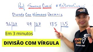 Rápido e Fácil  DIVISÃO COM NÚMEROS DECIMAIS [upl. by Pauline]