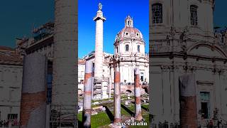 quotColonna Traianaquot and quotForo Traianoquot Rome Italy rome italy traveling travelitaly [upl. by Moonier723]