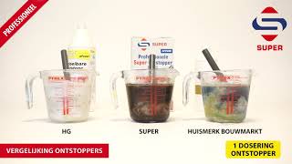 Vergelijking ontstoppers HG Super Ontstopper  ontstopper korrels [upl. by Reffineg]