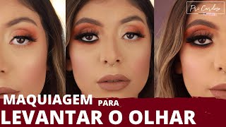 Maquiagem para levantar o Olhar  Olhos Caídos [upl. by Soloman]