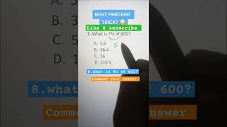 🚨Percentage tricks 🚨। short trick। SSC GD Railway Exam।maths short [upl. by Yentruocal]