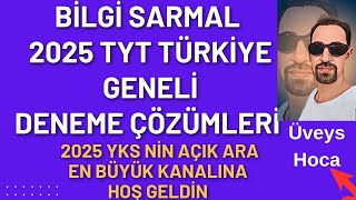 2025 BİLGİ SARMAL 2025 TÜRKİYE GENELİ TYT DENEME1💥Kimya Sorularının Pratik ve Öğretici Çözümleri🔥 [upl. by Kent]