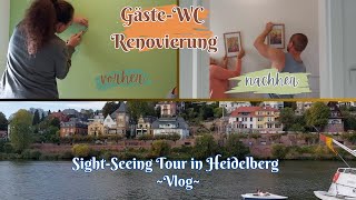 GÄSTEWC RENOVIERUNG  🏰HEIDELBERG VLOG [upl. by Sulohcin]