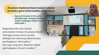 Presentasi Bimtek Informatika Modul 1 Resume Pemikiran Reflektif  Pebriwindari [upl. by Sirej640]