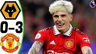 Wolves vs Manchester United 03  All Goals and Highlights  2024 🔥 GARNACHO [upl. by Ginzburg885]