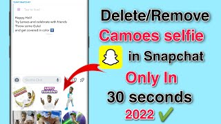 How To Remove Cameo On Snapchat  Cameos Selfie Remove Kaise Kare Snapchat Mai cameos [upl. by Mun318]