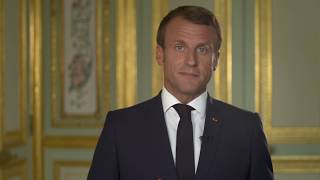 President Macron  PRI in Person 2019 The Stakes are High and investors have a key role to play [upl. by Rimidalb]