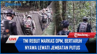 🔴 Bertaruh Nyawa di Jembatan Putus Pasukan Yudha Sakti Baku Tembak Lawan OPM di Tengah Hutan [upl. by Cammie]