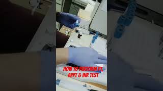 How to perform PT APTT amp INR Test in laboratory labtechnician labisb trending foryou [upl. by Wack]